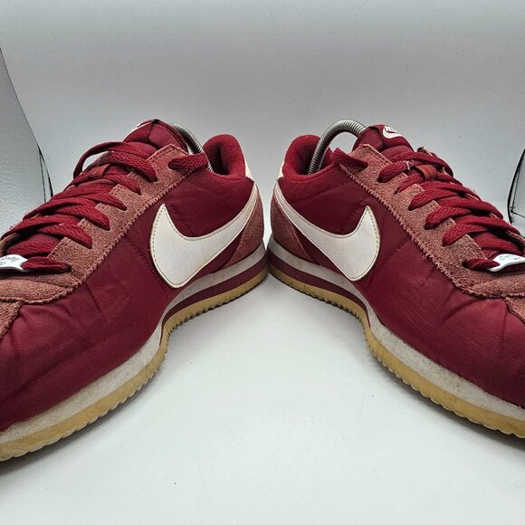 Nike Cortez Basic Nylon Team Red Mens Size 10.5 Sneaker Shoes Casual Walking - Picture 2 of 14